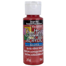 CRAFTERS PAINT BRIGHT RED ACRYLIC 2oz DCA22