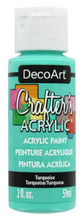 CRAFTERS PAINT TURQUOISE ACRYLIC  2oz DCA42