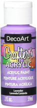 CRAFTERS PAINT LAVENDER ACRYLIC 2oz  DCA26