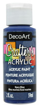CRAFTERS PAINT  NAVY BLUE ACRYLIC 2oz DCA29