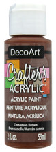 CRAFTERS PAINT CINNAMON BROWN ACRYLIC  2oz DCA12