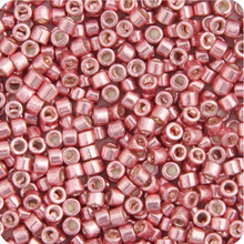 DELICA BEADS SIZE 11 RD PINK BLUSH OP GALV 5.2g VIAL