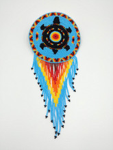 BEADED BARRETTE ASSORTED DESIGNS HAIR CLIP-POW-WOW