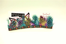 HEADBAND FEATHER ASSORTED STYLE.LAB