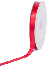 SATIN RIBBON BY THE ROLL 5/8" 30 M RED
