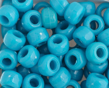 CROW BEADS PLASTIC #12 1000pc 9mm OP. TURQUOISE