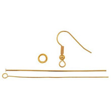 FISK HOOK W BALL & SPRING GOLD 1 PAIR DAZZLE-IT