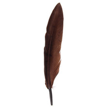 FEATHERS DUCK QUILL 3-4" BROWN DAZZLE-IT!