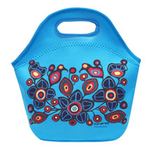 INSULATED LUNCH BAG  "FLOWER & BIRDS" NORVAL MORRISSEAU