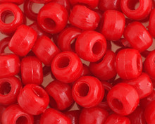 CROW BEADS PLASTIC #03 1000pc 9mm OP.RED