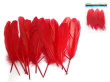 FEATHER CRAFT 8" RED GOOSE FEATHERS