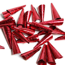 JINGLE CONES ROUND 64mm RED 100pcs