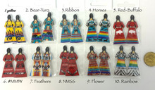 CABOCHON 2 1/4" 2 PCS JINGLE DRESS ASST PATTERN