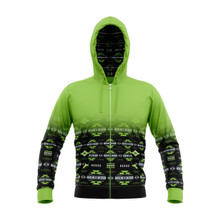 HOODIE L-3XL LIME THE BLACK NEON COLLECTION SUBLIMATION  (1293-1682)