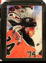 PICTURE ETHAN BEAR FRAME W MATTED GLASS 36" X 48"