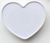 POPSOCKET WHITE HEART DESIGN 1.5" x 2"