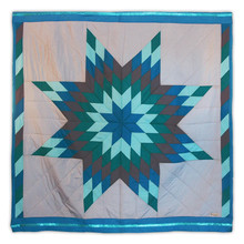 ARTISAN STAR BLANKET INDIGENOUS MADE QUEEN SIZE-TRANQUILITY