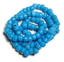 CROW BEADS GLASS #15 TURQUOISE BLUE 9 MM