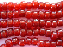 CROW BEADS GLASS #5 T-LT.RED 9mm