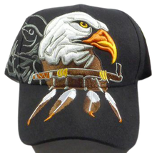NATIVE CAP EMBR. EAGLE ASST HAT 20606