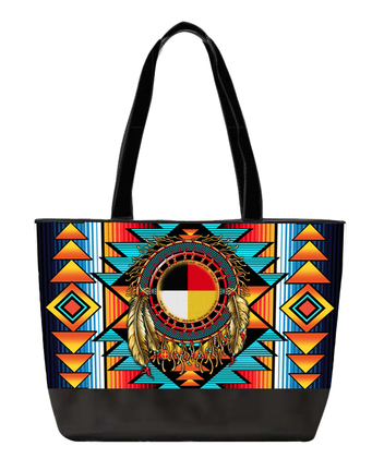 TOTE BAG 12x19x6 ASST MEDICINE WHEEL - Western Varieties