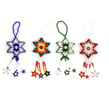 SMALL CHRISTMAS ORNAMENT ASSORTED BEADED