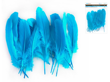 FEATHER CRAFT 8" BLUE GOOSE FEATHERS