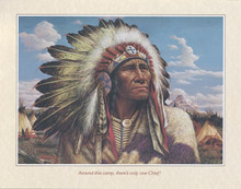 POSTER PRINT ASSORTED  16 X 20" LEANIN TREE "CHIEF"