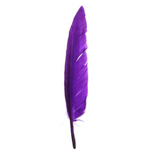 FEATHERS DUCK QUILL 7" NATURAL DAZZLE-IT PURPLE