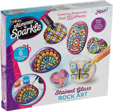 CRA-Z-ART SHIMMER 'N SPARKLE STAINED GLASS ROCK ART