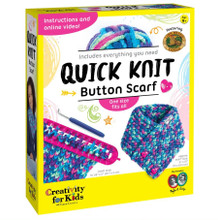 QUICK KNIT BUTTON SCARF KIT A21295C FABER-CASTELL