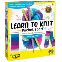 LEARN TO KNIT POCKET SCARF A21330C FABER-CASTELL
