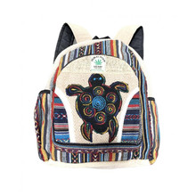 BACKPACK TRIBAL 14x11 TURTLE EMBROIDERED