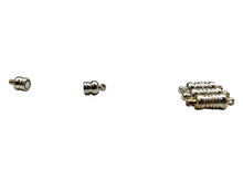MAGNETIC BARREL CLASPS SILVER 4 PACK