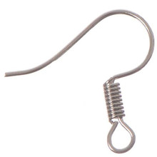 FISH-HOOK EARRING WIRES SILVER 50 PC