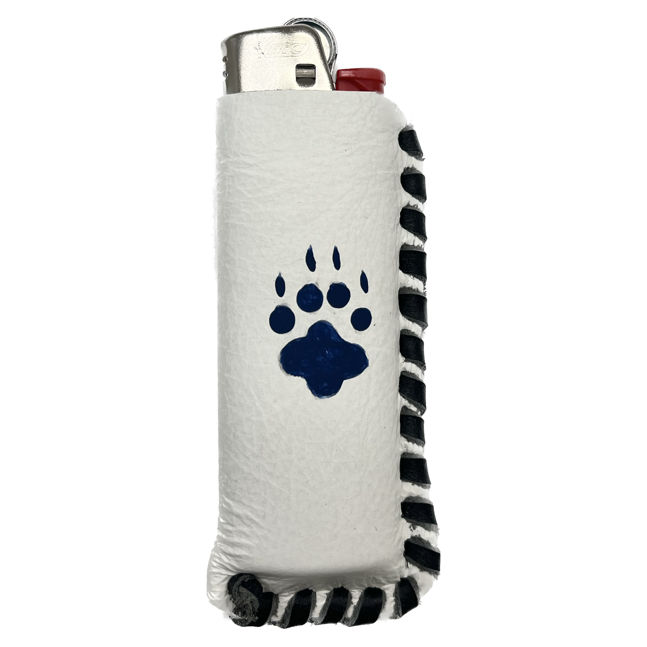 LIGHTER HOLDER HAND PAINTED WOLF PAW Western Varieties