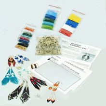 BEADED EARRING KIT WITH INSTRUCTIONS