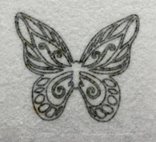 BEADING STENCIL PATTERN SMALL DETAILED  BUTTERFLY - STYLE 16
