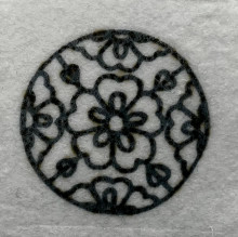 BEADING STENCIL PATTERN SMALL FLOWER - STYLE 17