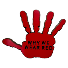 WHY WE WEAR RED WOODEN PLAQUE