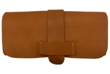 CEREMONIAL TOBACCO POUCH COWHIDE- LIGHT BROWN