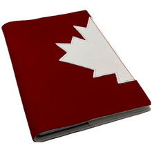 LEATHER JOURNAL RED CANADIANA MOOSE HIDE