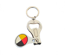 NAIL CLIPPER MEDICINE WHEEL METAL FIRST NATIONS