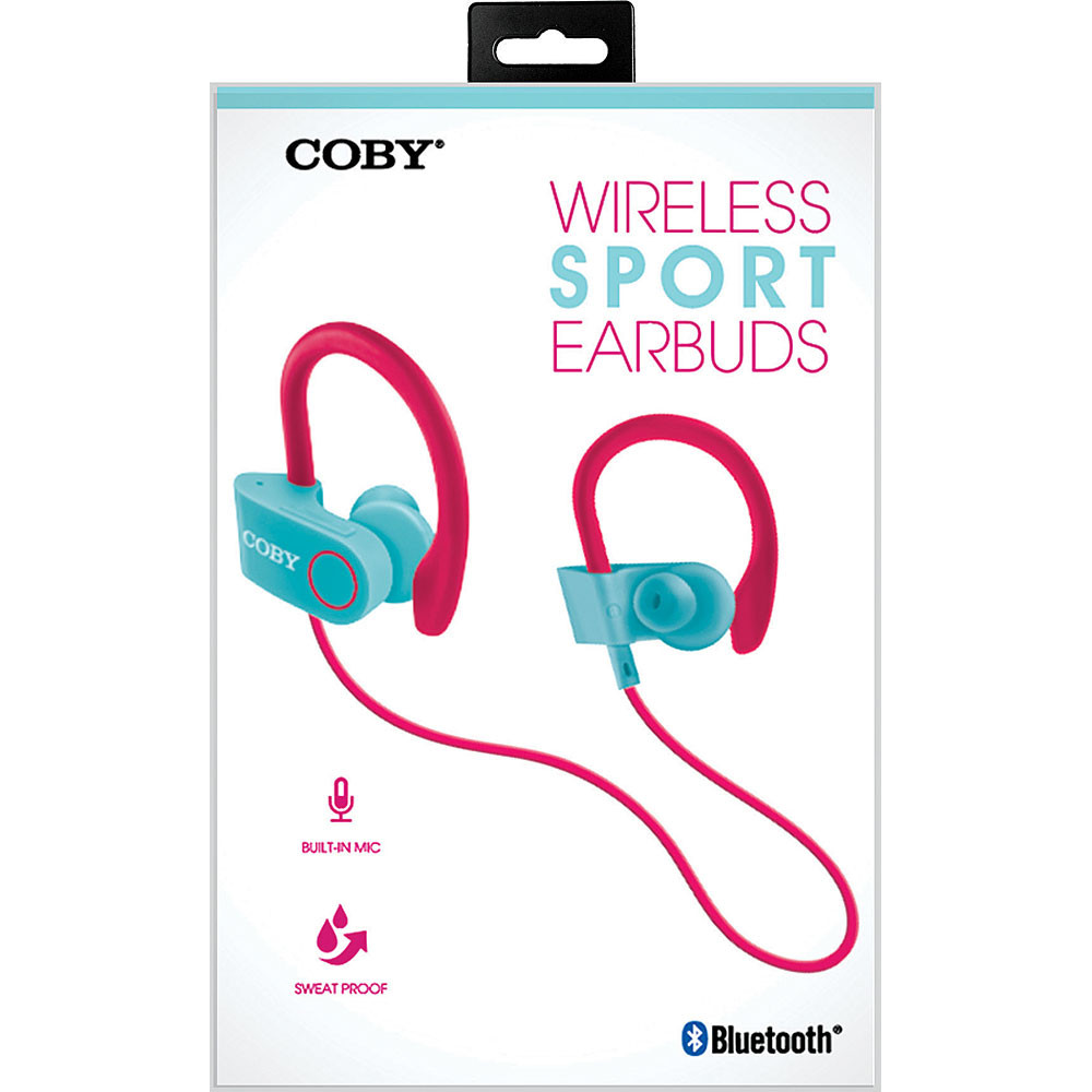 WIRELESS SPORT EARBUDS AQUA COBY BLUETOOTH