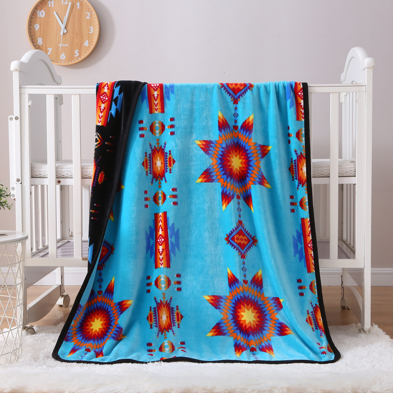 MINK BLANKET BABY 2PLY STARBURST COLLECTION Western Varieties