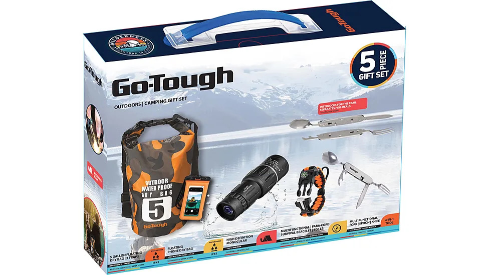 GOTOUGH CAMPING GIFT SET 5PC W/SPEAKER
