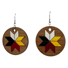 EARRINGS 8 POINT STAR INDIGENOUS MADE
