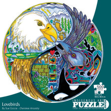 JIGSAW PUZZLE 500PCS "LOVEBIRDS" BY SUE COCCIA