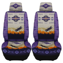 CAR SEAT COVER ANIMAL SCENE COLLECTION - PURPLE DRAGONFLY