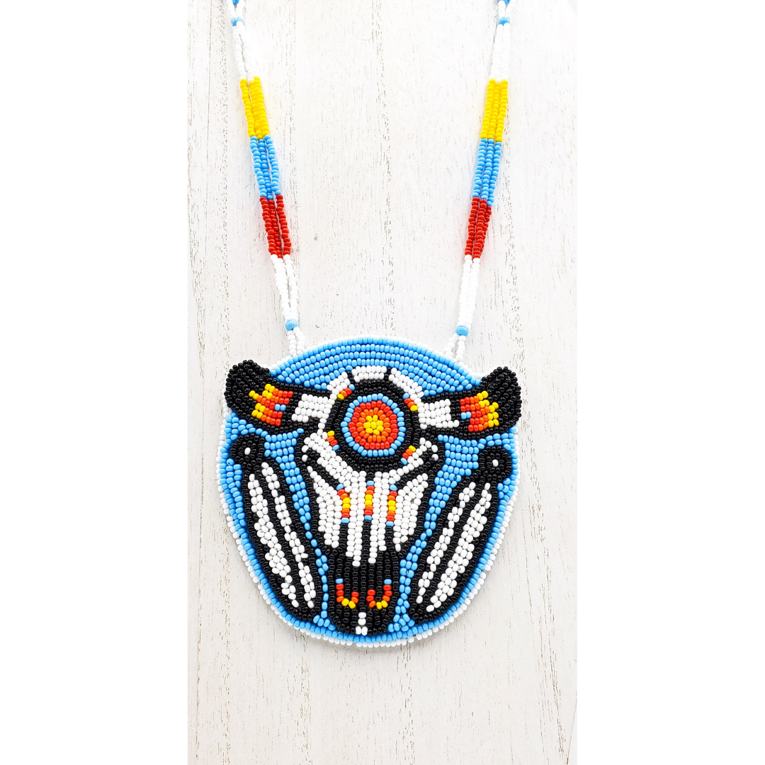 Beaded Medallion Necklace - Cheyenne River Youth Project